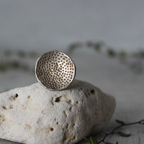 Silver Coral Dish Rings - Tribe Castlemaine