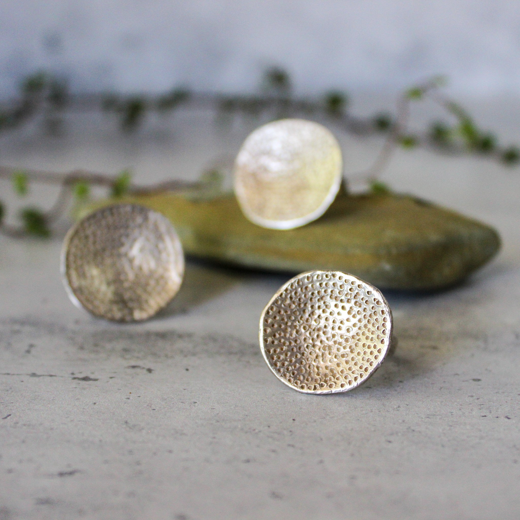 Silver Coral Dish Rings - Tribe Castlemaine