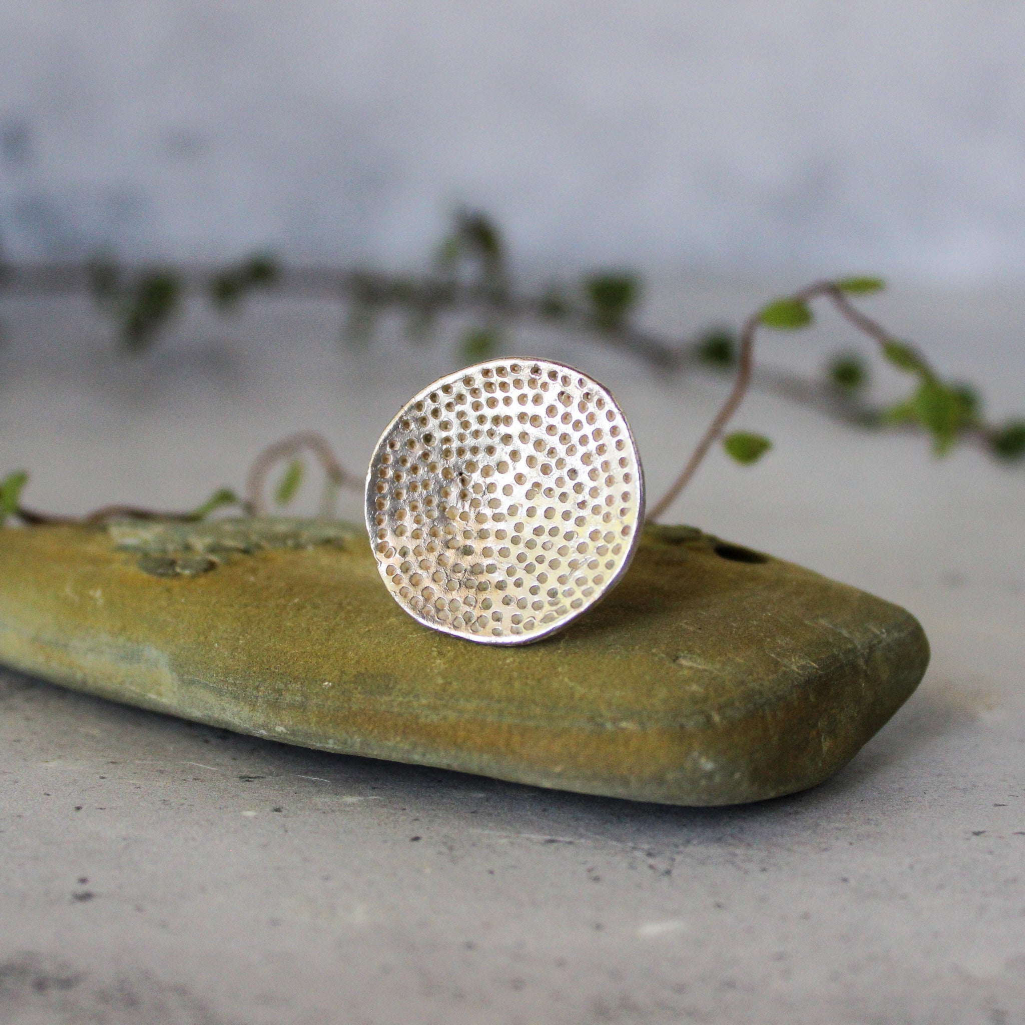 Silver Coral Dish Rings - Tribe Castlemaine