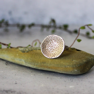 Silver Coral Dish Rings - Tribe Castlemaine