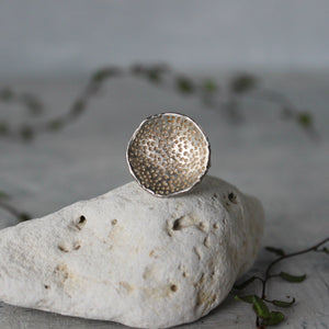 Silver Coral Dish Rings - Tribe Castlemaine