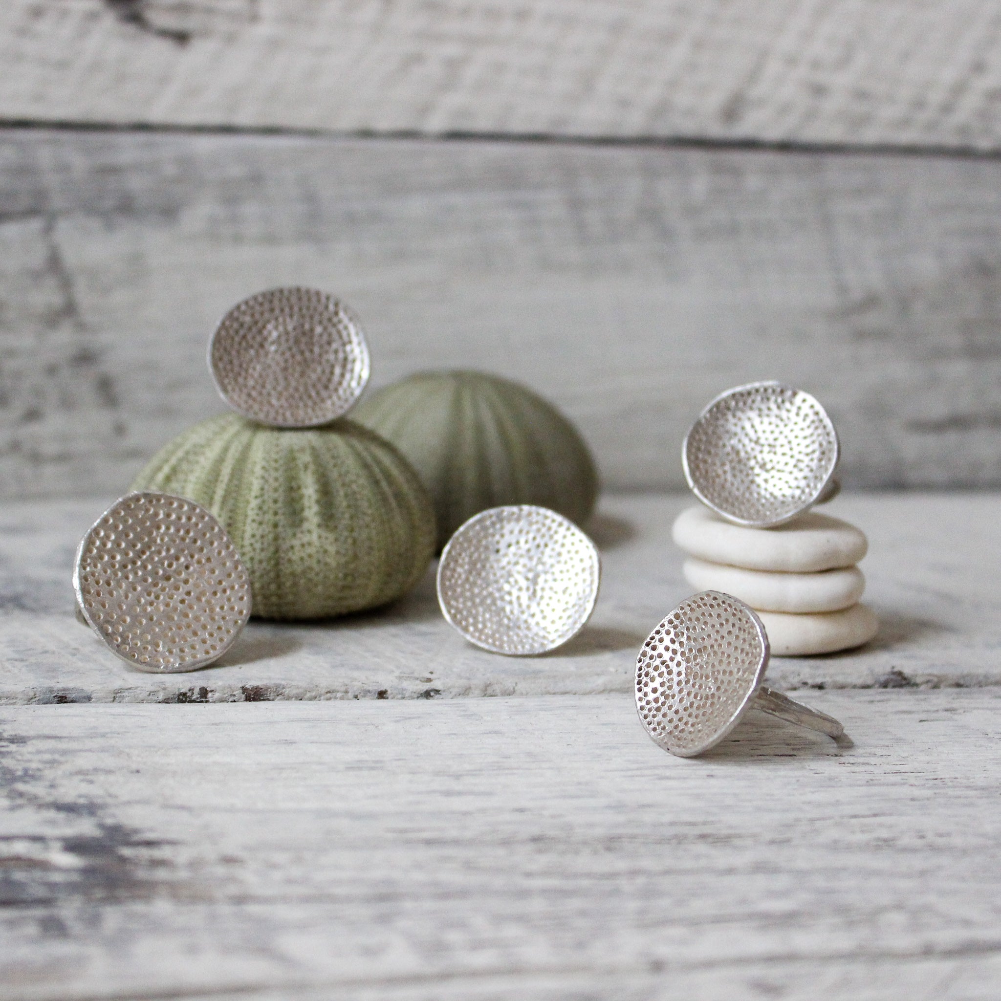 Silver Coral Dish Rings - Tribe Castlemaine