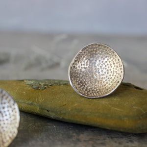 Silver Coral Dish Rings - Tribe Castlemaine