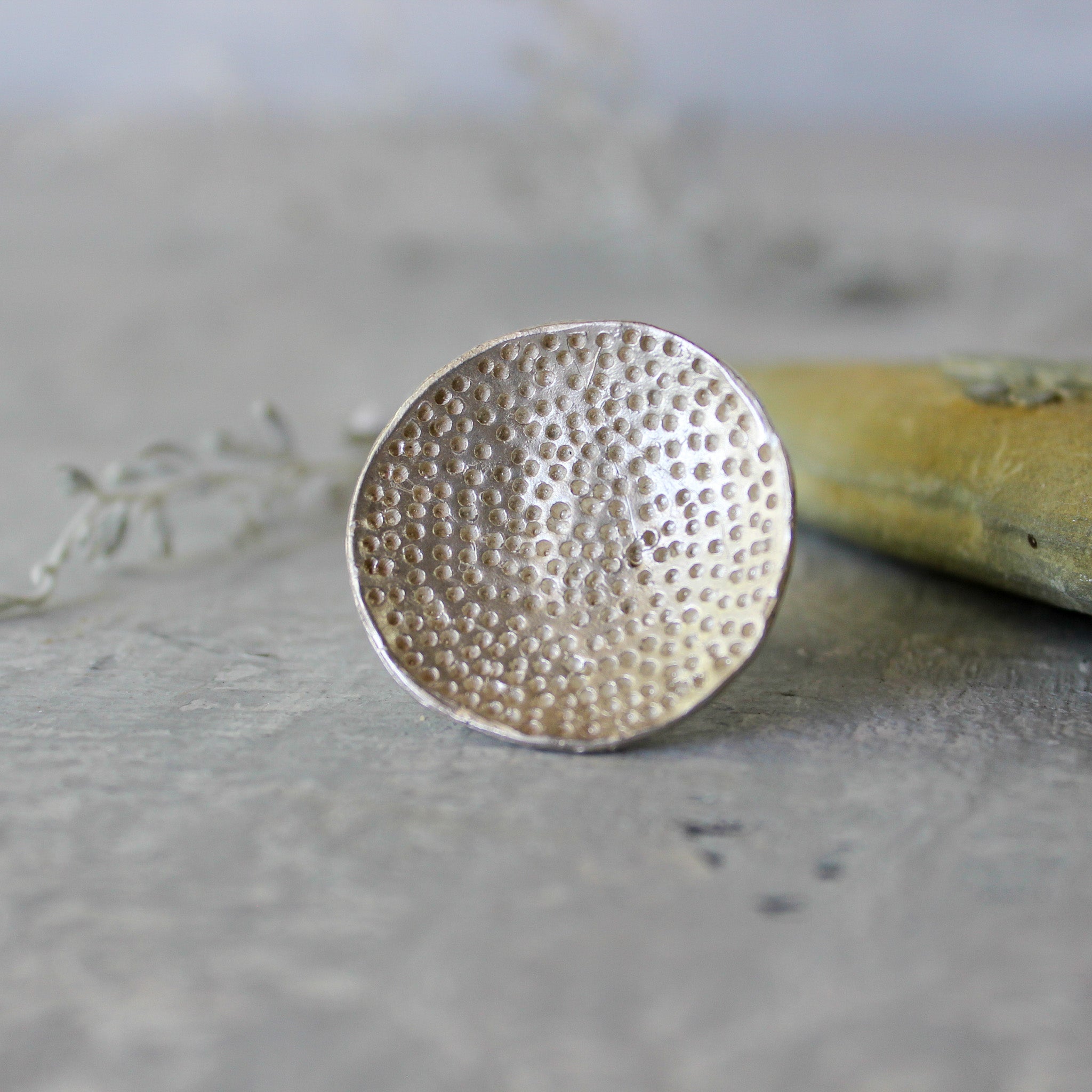 Silver Coral Dish Rings - Tribe Castlemaine