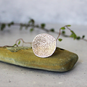 Silver Coral Dish Rings - Tribe Castlemaine