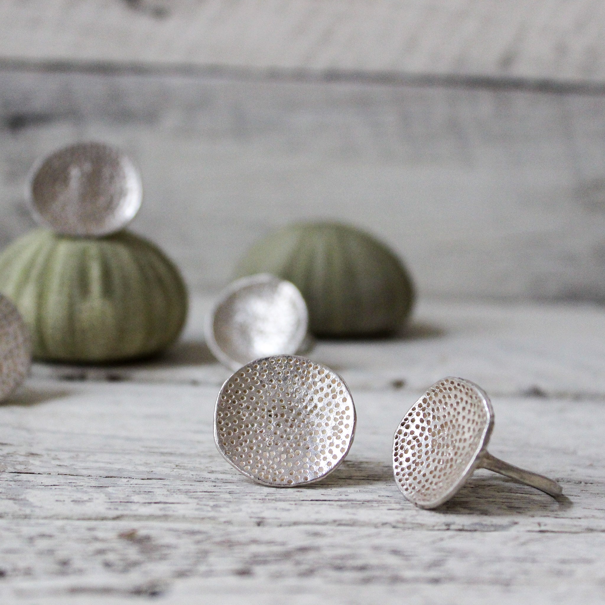 Silver Coral Dish Rings - Tribe Castlemaine