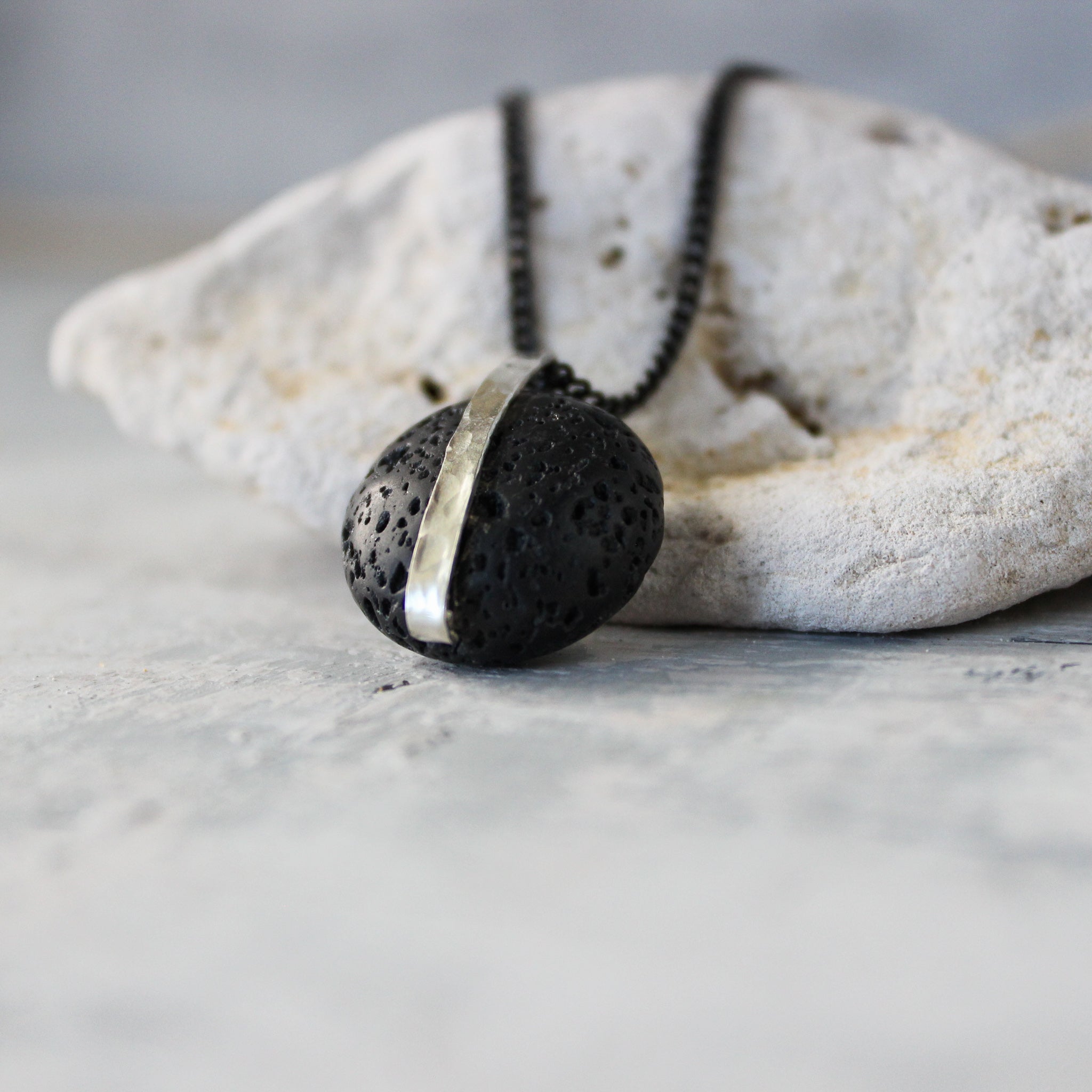 Silver Lavastone Necklaces - Tribe Castlemaine