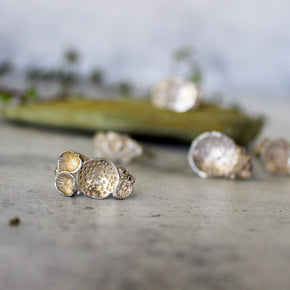 Silver Rock Coral Rings - Tribe Castlemaine