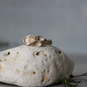 Silver Rock Coral Rings - Tribe Castlemaine