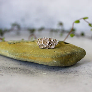 Silver Rock Coral Rings - Tribe Castlemaine