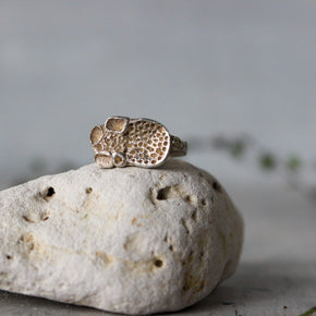 Silver Rock Coral Rings - Tribe Castlemaine