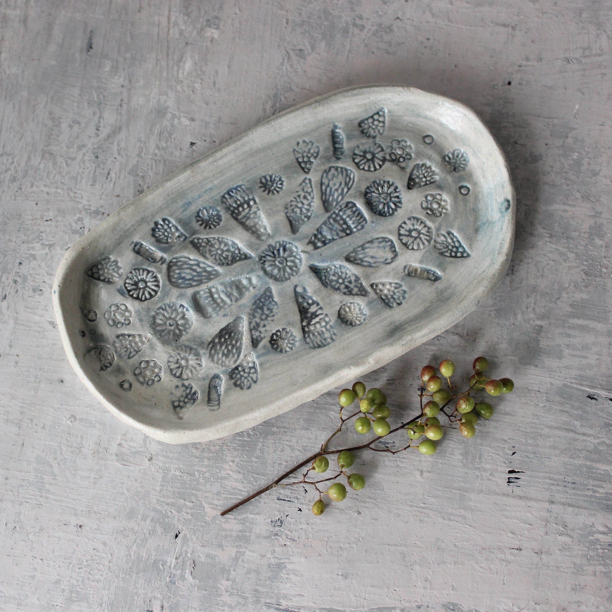 Small Lace Ceramic Tray - Tribe Castlemaine