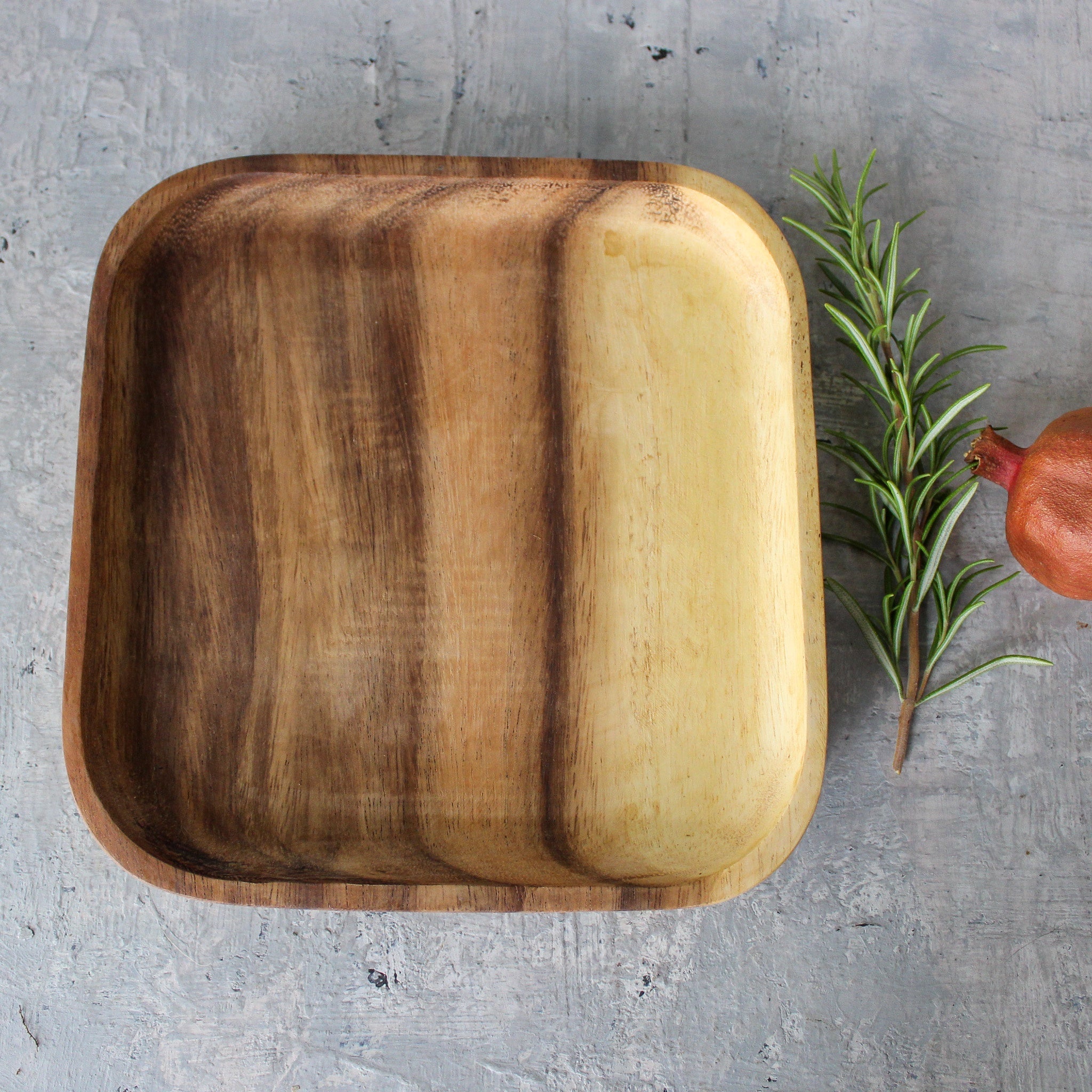 Square Wooden Plates - Tribe Castlemaine