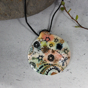 Stars & Cells Ceramic Necklace #2 - Tribe Castlemaine