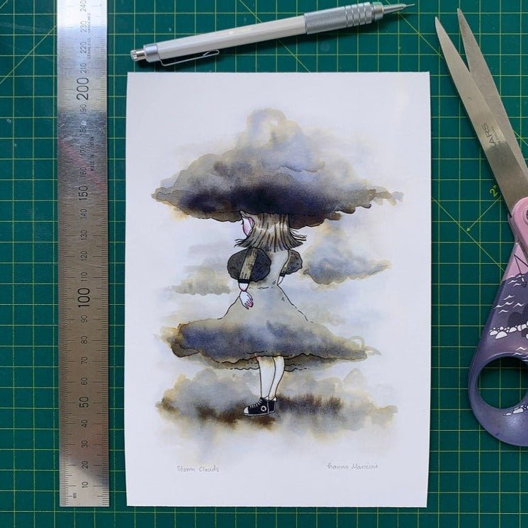Storm Clouds Hannakin Print A5 - Tribe Castlemaine