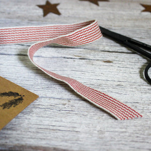 Striped Linen Ribbon - Tribe Castlemaine