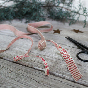 Striped Linen Ribbon - Tribe Castlemaine