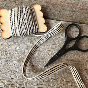 Striped Linen Ribbon - Tribe Castlemaine