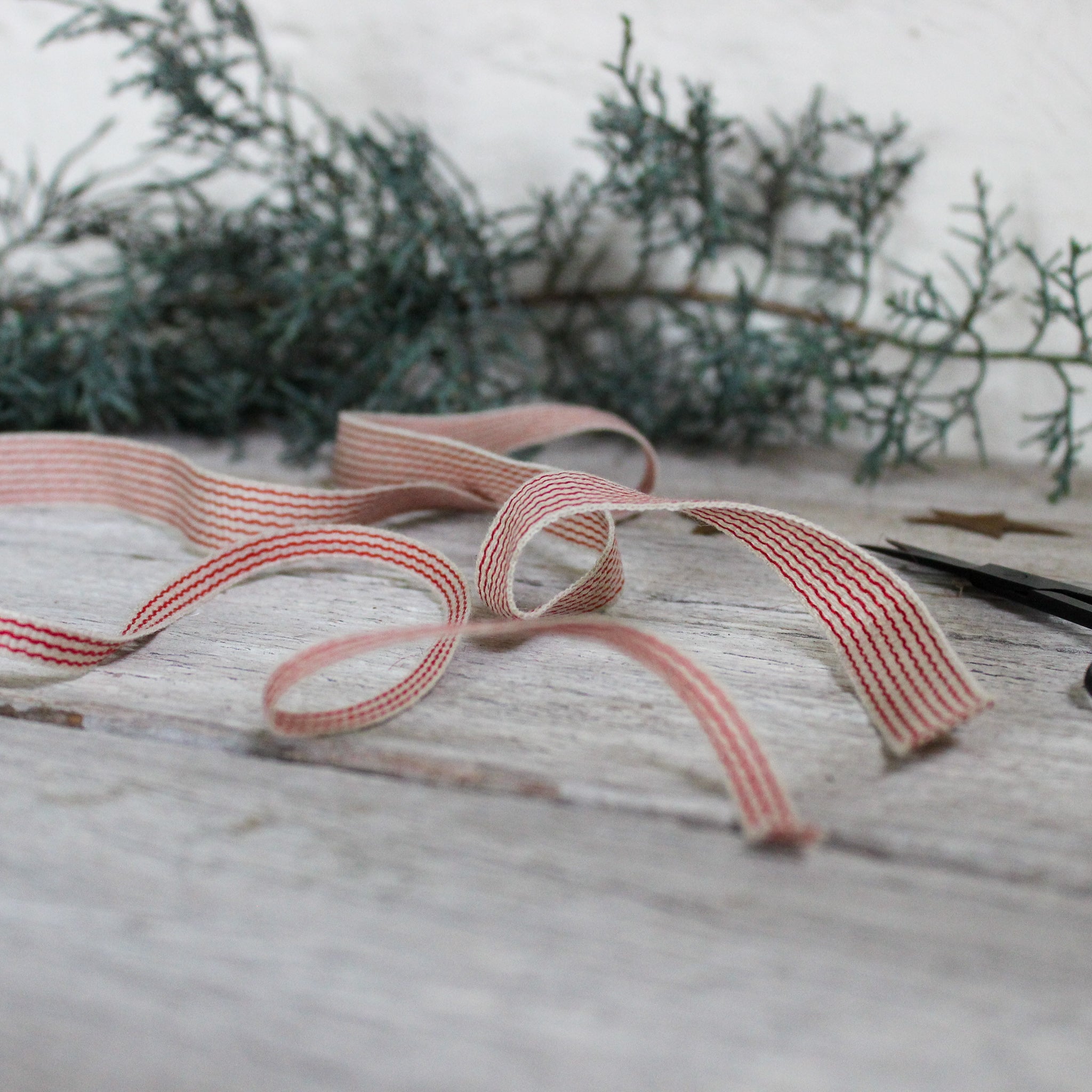 Striped Linen Ribbon - Tribe Castlemaine