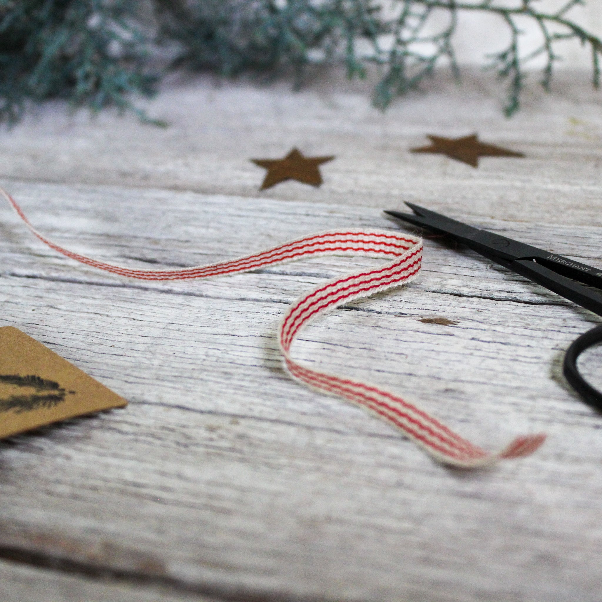 Striped Linen Ribbon - Tribe Castlemaine
