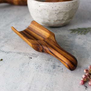 Teak Bean Scoop - Tribe Castlemaine