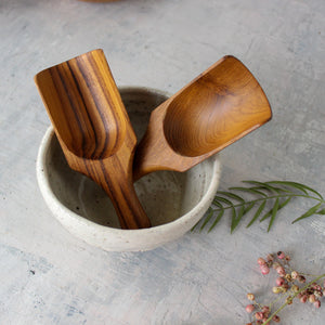 Teak Bean Scoop - Tribe Castlemaine