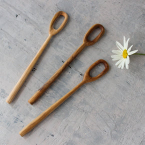 Teak Bubble Blowers / Stirrers - Tribe Castlemaine