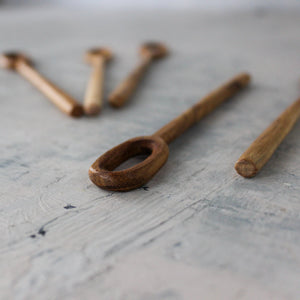 Teak Bubble Blowers / Stirrers - Tribe Castlemaine