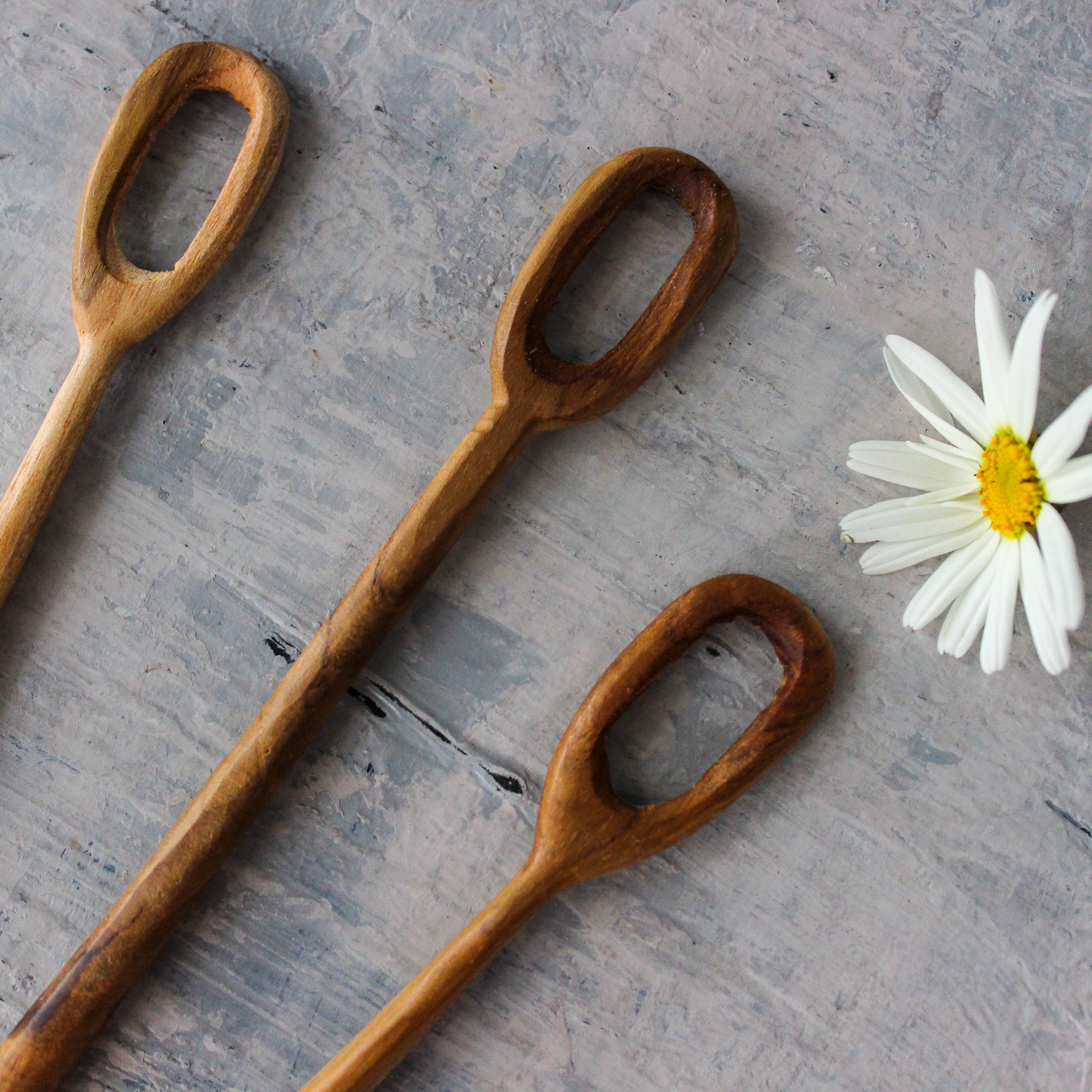 Teak Bubble Blowers / Stirrers - Tribe Castlemaine