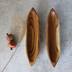 Teak Canoe Bowl - Tribe Castlemaine