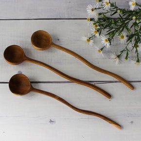 Teak Mini Ladle Spoons - Tribe Castlemaine