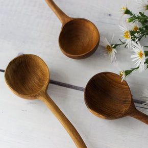 Teak Mini Ladle Spoons - Tribe Castlemaine