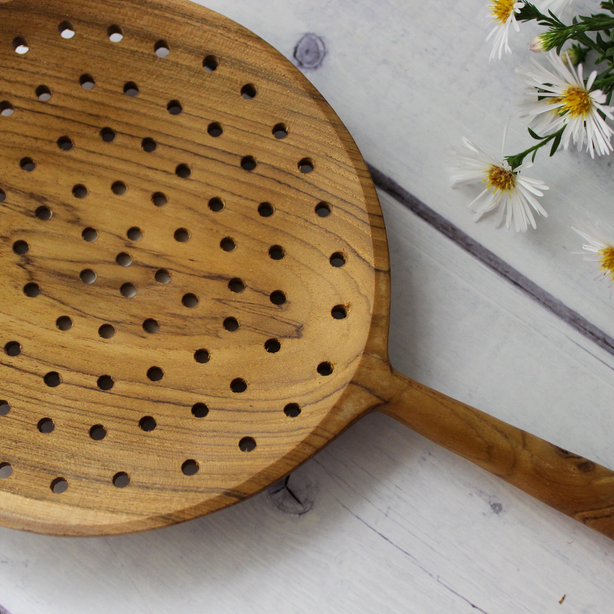 Teak Slotted Spoon - Tribe Castlemaine