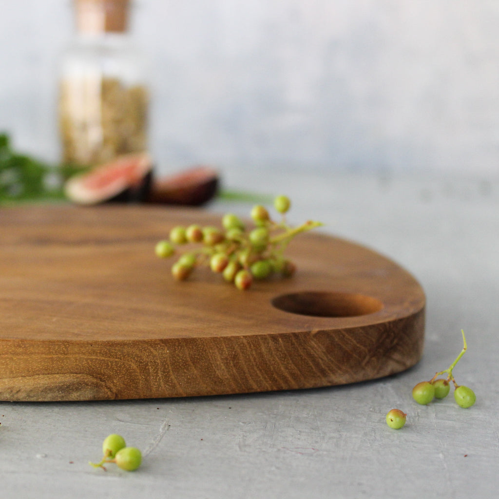 Teak Teardrop Cheese Board Small - Tribe Castlemaine