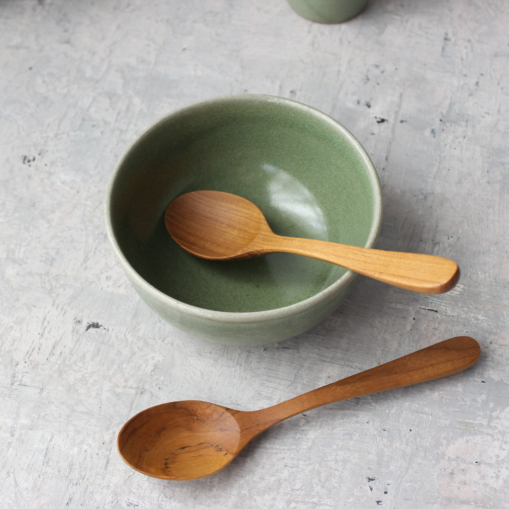 Teakwood Dinner Spoons - Tribe Castlemaine