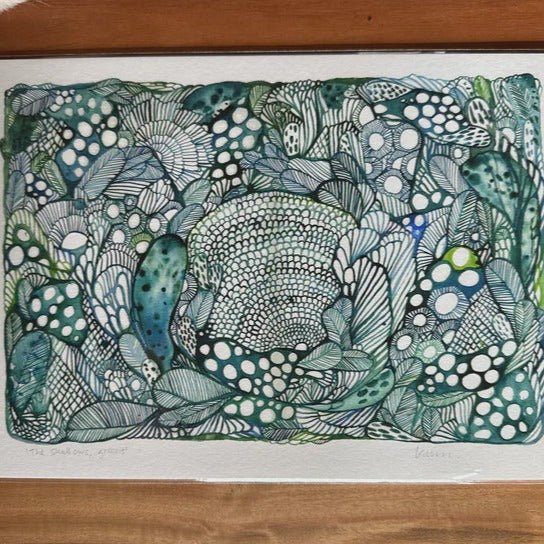 'The Shallows, green' Print by Katherine Wheeler - Tribe Castlemaine