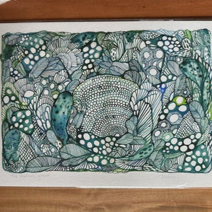 'The Shallows, green' Print by Katherine Wheeler - Tribe Castlemaine