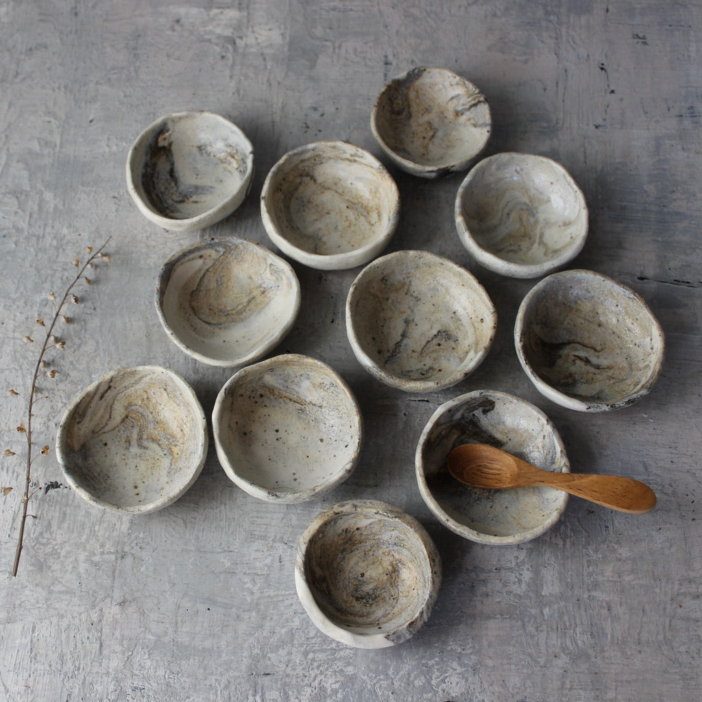 Tiny Marbled Ceramic Dishes - Tribe Castlemaine