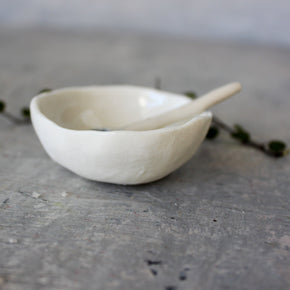 Tiny Porcelain Dish & Star Spoon Set - Tribe Castlemaine