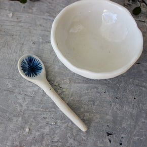 Tiny Porcelain Dish & Star Spoon Set - Tribe Castlemaine