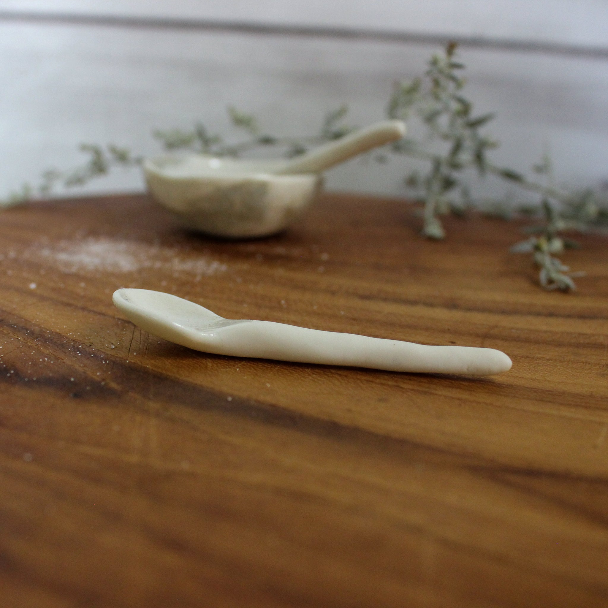 Tiny Porcelain Spoons - Tribe Castlemaine