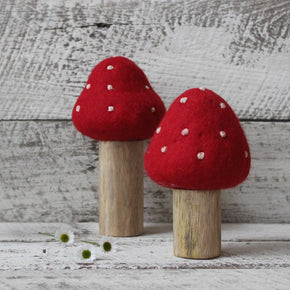 Toadstools Wood & Felt - Tribe Castlemaine