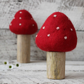 Toadstools Wood & Felt - Tribe Castlemaine