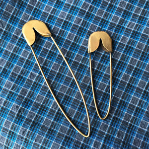 Traditional Brass Safety Pins : 2 sizes - Tribe Castlemaine