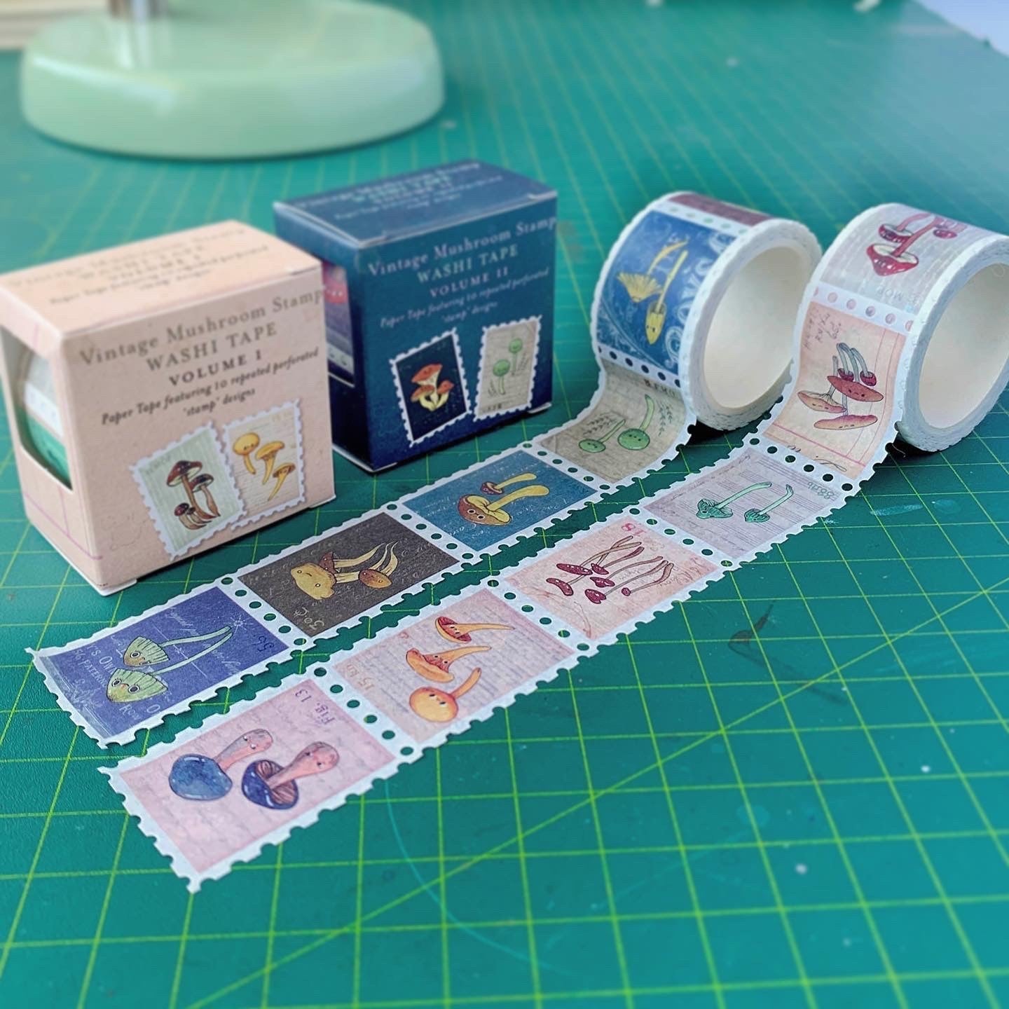 Vintage Mushroom Stamp Washi Tape Vol #1 - Tribe Castlemaine