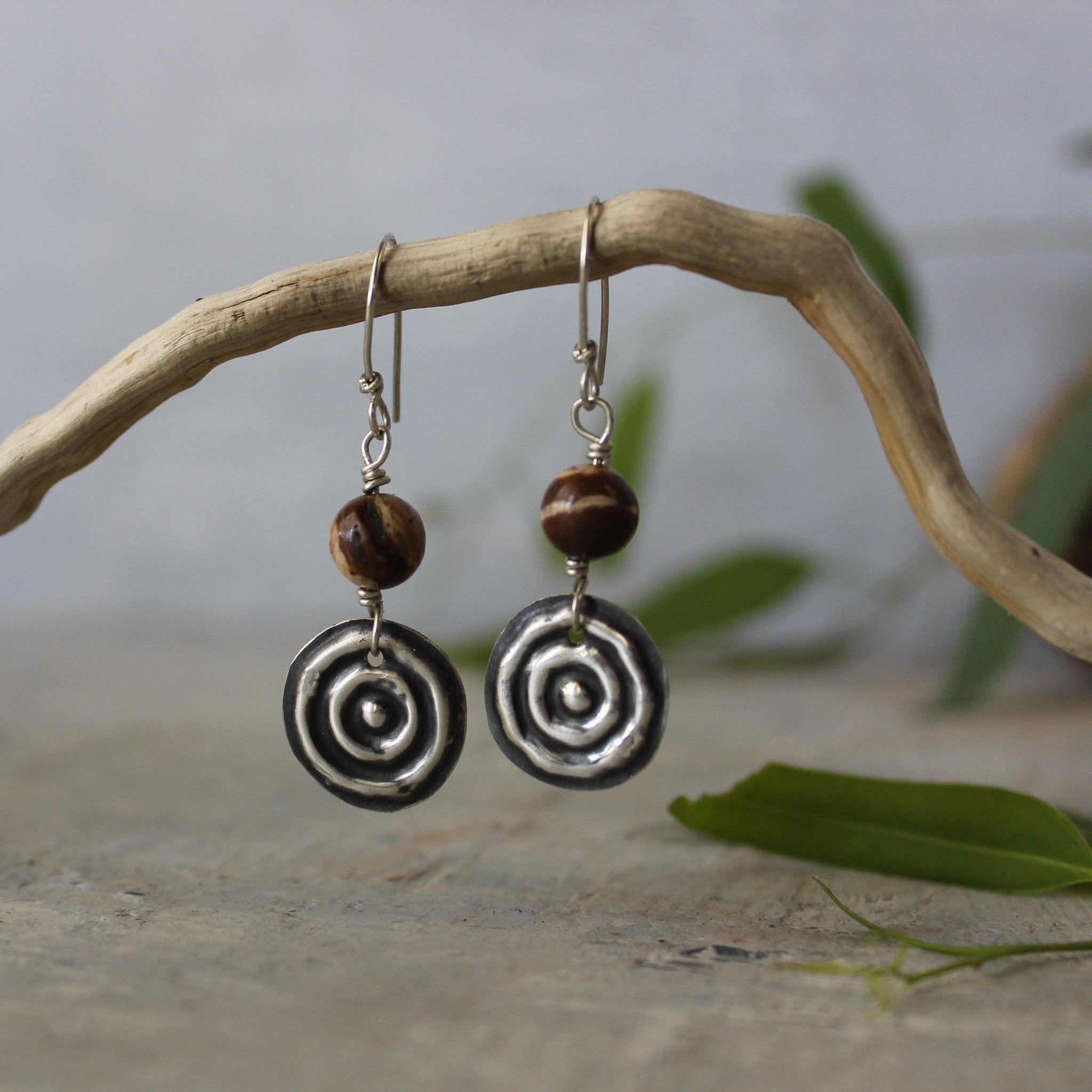 Waterhole Silver & Gemstone Earrings - Tribe Castlemaine