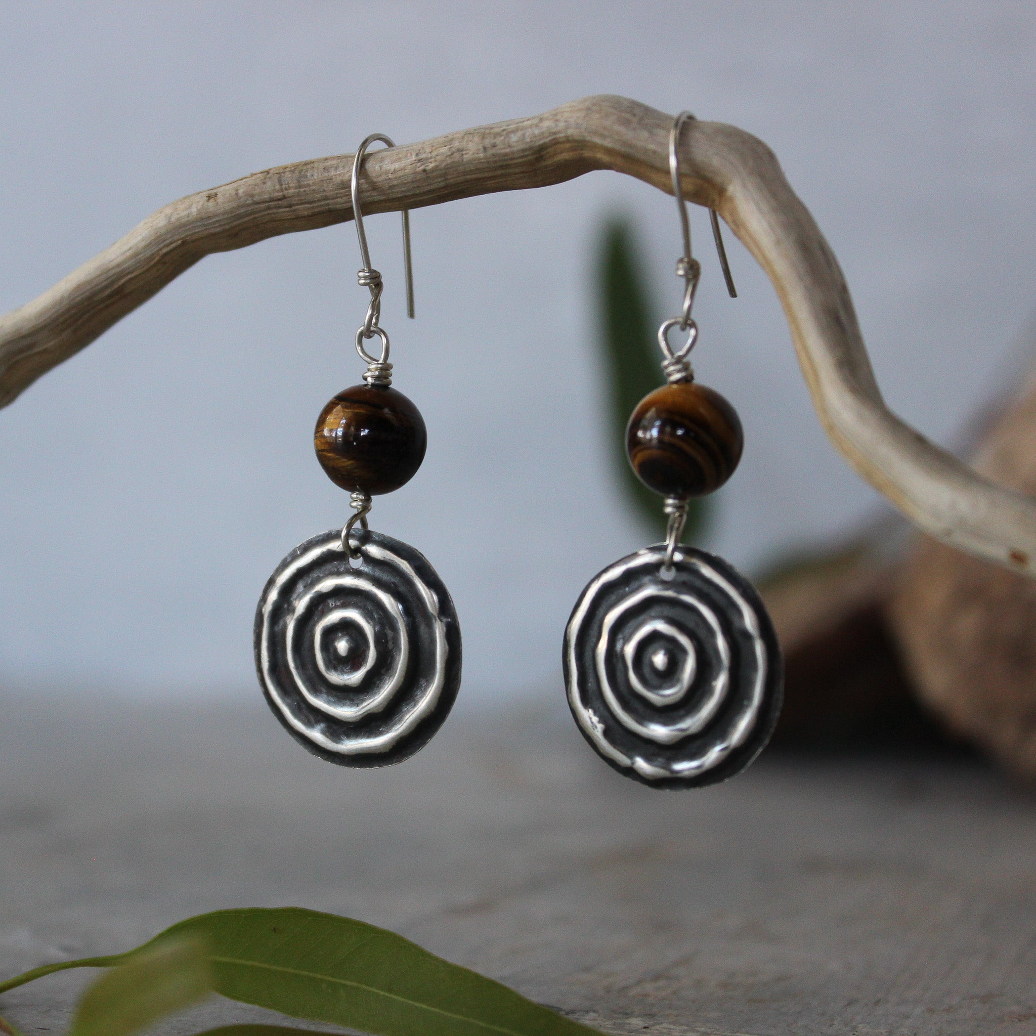 Waterhole Silver & Gemstone Earrings - Tribe Castlemaine