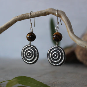 Waterhole Silver & Gemstone Earrings - Tribe Castlemaine