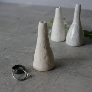 White Cone Ring Holders - Tribe Castlemaine