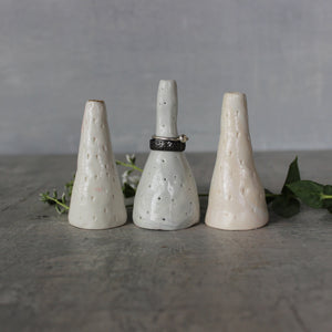 White Cone Ring Holders - Tribe Castlemaine